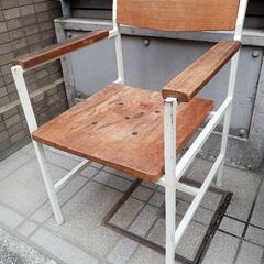 アクタス　アイアンチェア　アームチェア　チーク材　インダストリアル　アクメファニチャー　ジャーナルスタンダードファニチャー　ヴィンテージチェア　ACTUS　の画像