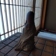 (決定)木彫りの像の画像