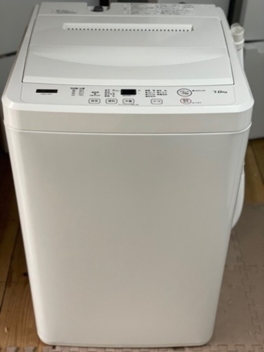 送料・設置込み　洗濯機　7kg ヤマダ　2021年