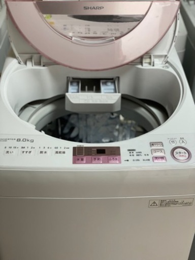 送料・設置込み　洗濯機　8kg SHARP 2016年