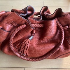 コールハーン　ハンドバッグ　ビレッジ　ハーベストオレンジ色