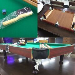 長期保管品 卓上ビリヤードセット ミニビリヤードセット キュー2本 球 セット ☆ 札幌市 北区 屯田 の画像