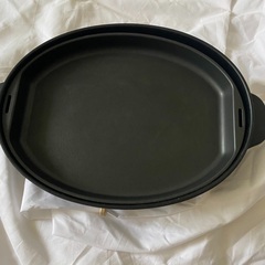 ブルーノオーバルホットプレートバーベキュー鍋たこやきBRUNO黒焼肉の画像