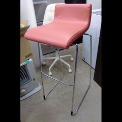 札幌限定配送/お引き取り可◆家具◆光製作所◆ハイチェア/カウンターチェア◆W42 D45 H99の画像