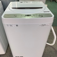 【リサイクルサービス八光　田上店　安心の3か月保証　配達・設置OK】SHARP ES-GE4C-T [全自動洗濯機 4.5kg ブラウン系]2019年製