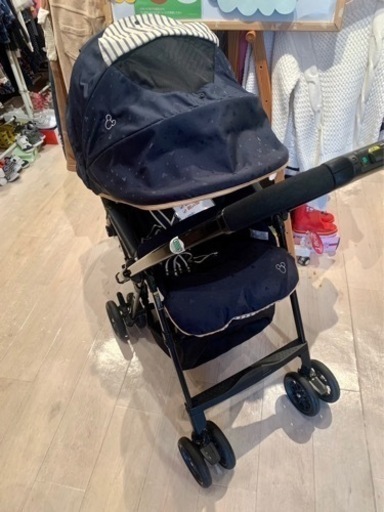 ■店頭引取限定■美品☆コンビ　ベビーカー　メチャカルハンディ♫ミッキーモデル