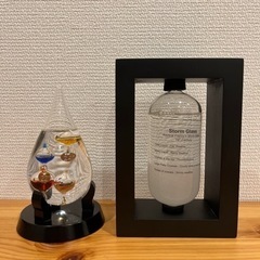 ストームグラスとガリレオ温度計セット