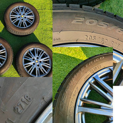 スタッドレスタイヤ付きホイール　205/60 R16 Fang 4本セット＋ナット10個の画像