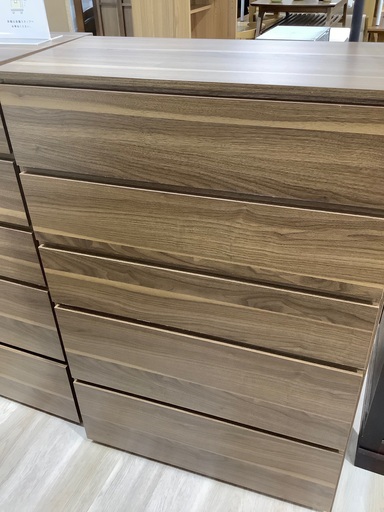 【未使用品】5段ハイチェスト入荷致しました！高さ約119cm 幅約80cm 奥行約39cm