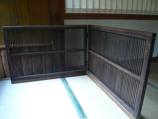 千本格子の屛風（衝立・目隠し・パーテーション）