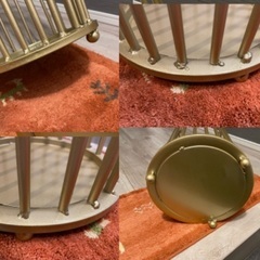 新品未使用。傘立て　ゴールド　金属　の画像