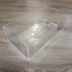 無印良品　テッシュケース　重なるアクリルボックス