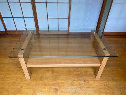 ガラス天板　コーヒーテーブル