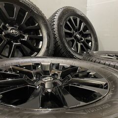 三郎様用④【美品・送料込】150プラド 後期 純正ホイール&BS DM-V3 BS DM-V3 265/60R18】スタッドレス【トヨタ 150系 ランクルプラド