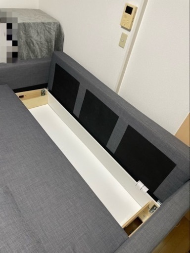 ⭐︎12/11(日)引き取り可の方限定で大幅値引き！⭐︎IKEA FRIHETEN フリーヘーテン　3人掛けソファベッド