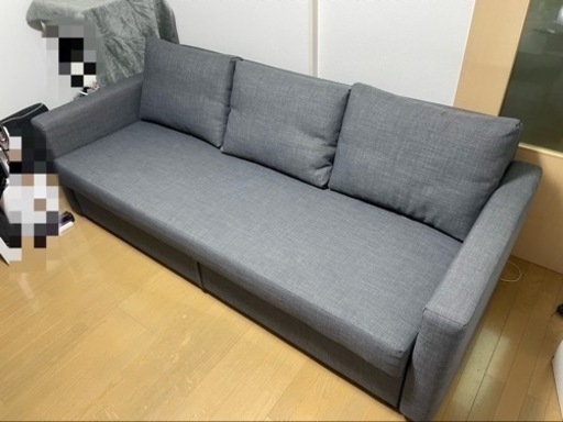 ⭐︎12/11(日)引き取り可の方限定で大幅値引き！⭐︎IKEA FRIHETEN フリーヘーテン　3人掛けソファベッド