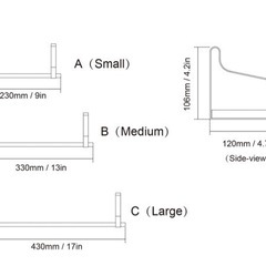 【値下げ】ウォールシェルフ ウォールラック 壁掛け棚 収納棚 ネジ付き ３個セットの画像