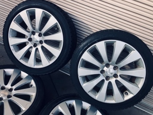 冬タイヤ 215/45R17 スバル純正アルミ付きスタッドレス 4本組