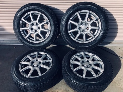 冬タイヤ 195/65R15 プリウス用アルミ付きスタッドレス ブリザック バリ山4本組