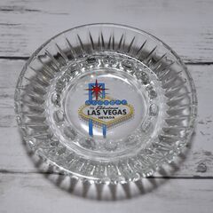 【新品・未使用】LAS VEGAS ラス・ベガス ガラス灰皿