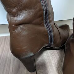 ロングブーツ　茶色　２３．５cmの画像
