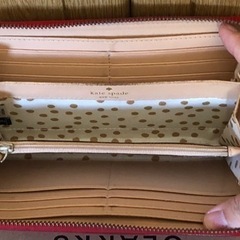 kate spade  長財布　赤　の画像