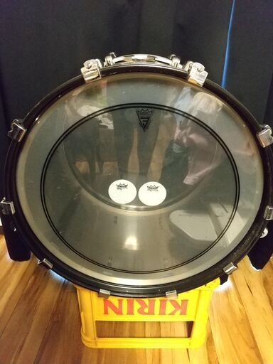 バスドラム Kitano キタノ ステンレス  22×14インチ
