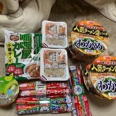 沢山の食品　話し中