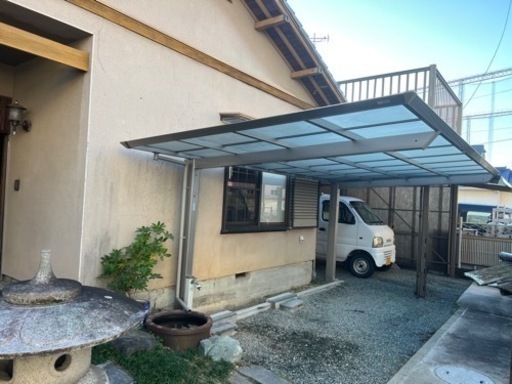 アルミ軽量　カーポート　分解済み