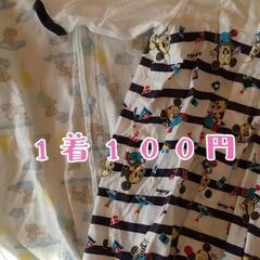 ☆1着100円☆ 新生児 2wayオール 短肌着 靴下