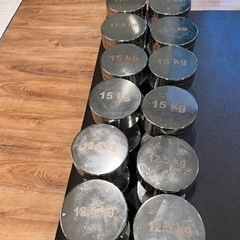 【値下げ•別売り可】アイアンダンベル　12.5kg〜20kgの画像