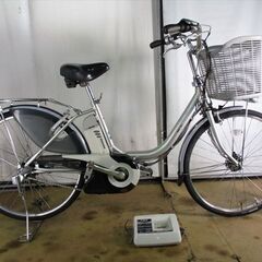 C361★整備済み　中古電動自転車★【ブリヂストン　アシスタ　26インチ　4Ah　シルバー】