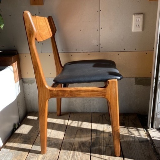 【限定1脚】北欧ヴィンテージ　1960s  EricBuch エリックバック　チーク材チェア　張替え済　モデル49 