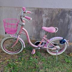 MEZZOPIANO　メゾピアノ　こども自転車　16インチ　ピン...