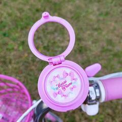 MEZZOPIANOメゾピアノこども自転車16インチピンクリボン柄ハート♡型の