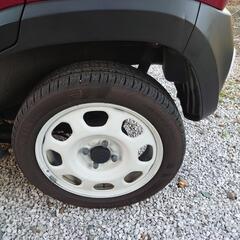 ハスラーjスタイルホイールタイヤセット4本選定中です。の画像
