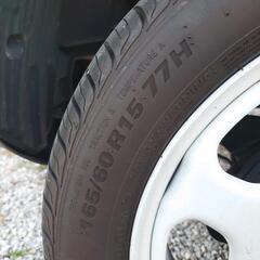 ハスラーjスタイルホイールタイヤセット4本選定中です。の画像