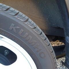 ハスラーjスタイルホイールタイヤセット4本選定中です。の画像