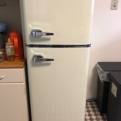レトロ冷蔵庫　114L 2020年製