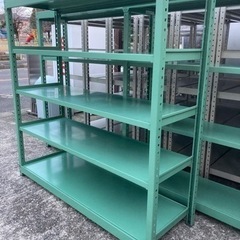 コクヨ ボルトレス中量ラック 5段 幅185cm 中量棚 スチール棚 中古の画像