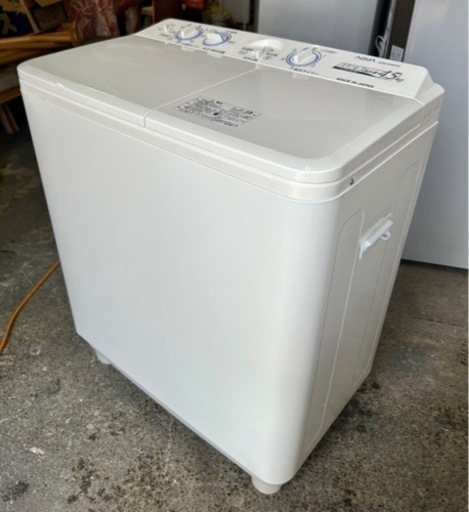 札幌市内配送無料 15年製 AQUA アクア 4.5kg ニ槽式洗濯機 AQW-N450