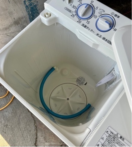 札幌市内配送無料 15年製 AQUA アクア 4.5kg ニ槽式洗濯機 AQW-N450