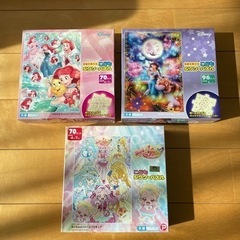 Disney プリキュア　こども用　ジグソーパズル 3個セット