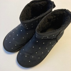 GU ムートンブーツ　ブラック　Mの画像