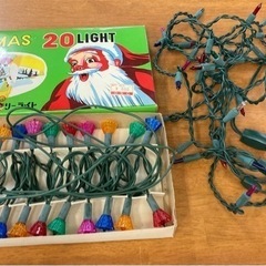 【中古品】クリスマスツリーライト カラー 2つセット j11-51