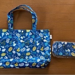 スヌーピー　サテンバックとポーチ　セット