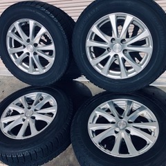 冬タイヤ 215/65R16  PCD114.3アルミ付きブリヂ...