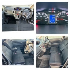 33.9万円　H24 ムーブ　LA110S カスタムXリミテッド　61,000キロ　ナビTVETC・Bモニター！検査R5年2月末まで　ブラック　即乗り〜♪の画像