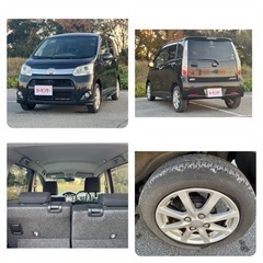 33.9万円　H24 ムーブ　LA110S カスタムXリミテッド　61,000キロ　ナビTVETC・Bモニター！検査R5年2月末まで　ブラック　即乗り〜♪の画像