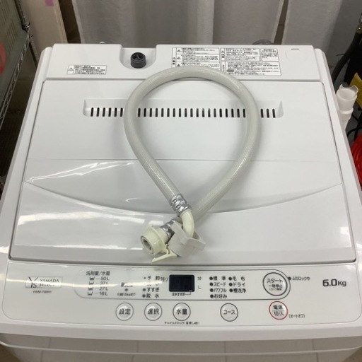 YAMADA ヤマダ　洗濯機　YWM-T60H1  2021年製  6㎏